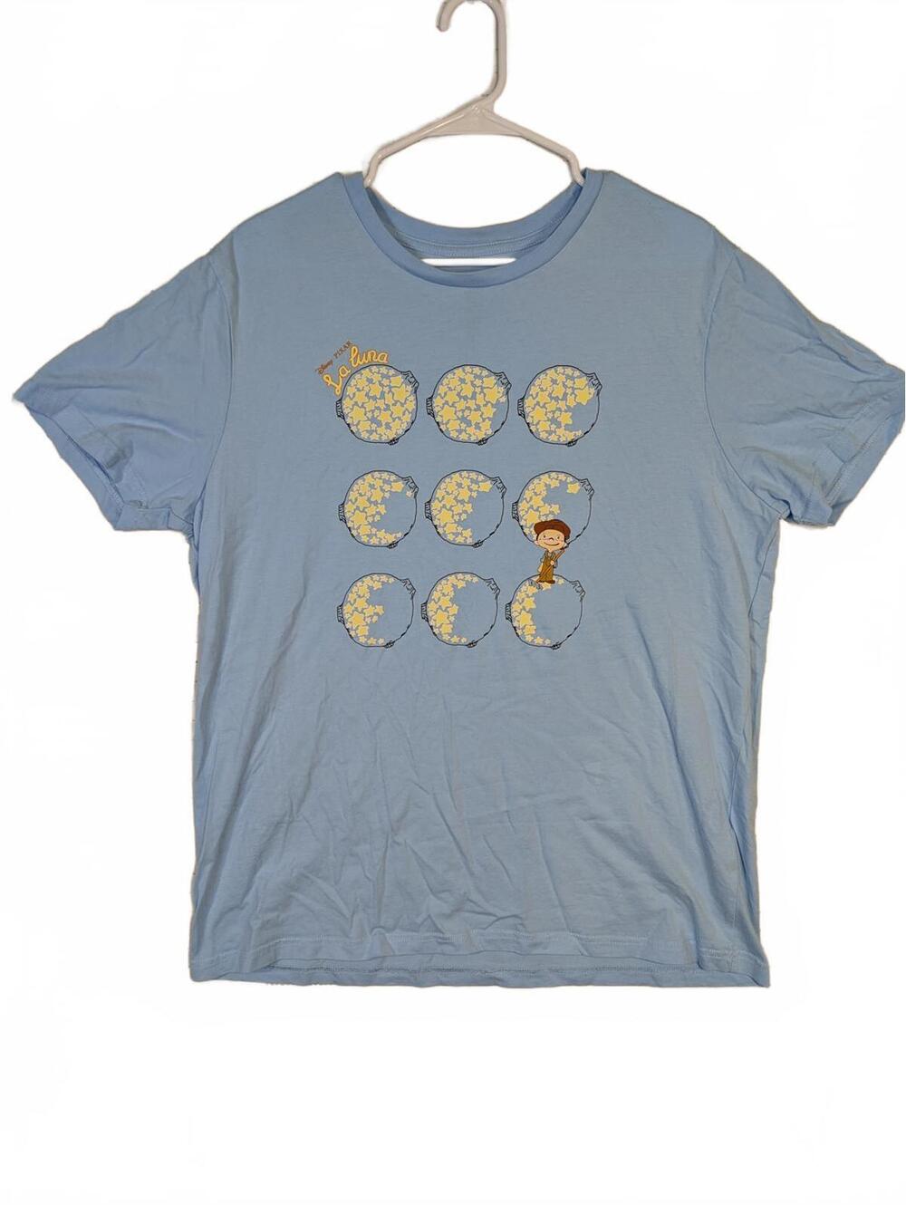Disney Pixar La Luna Moon Phases Graphic T-Shirt Mens Large Short Sleeve